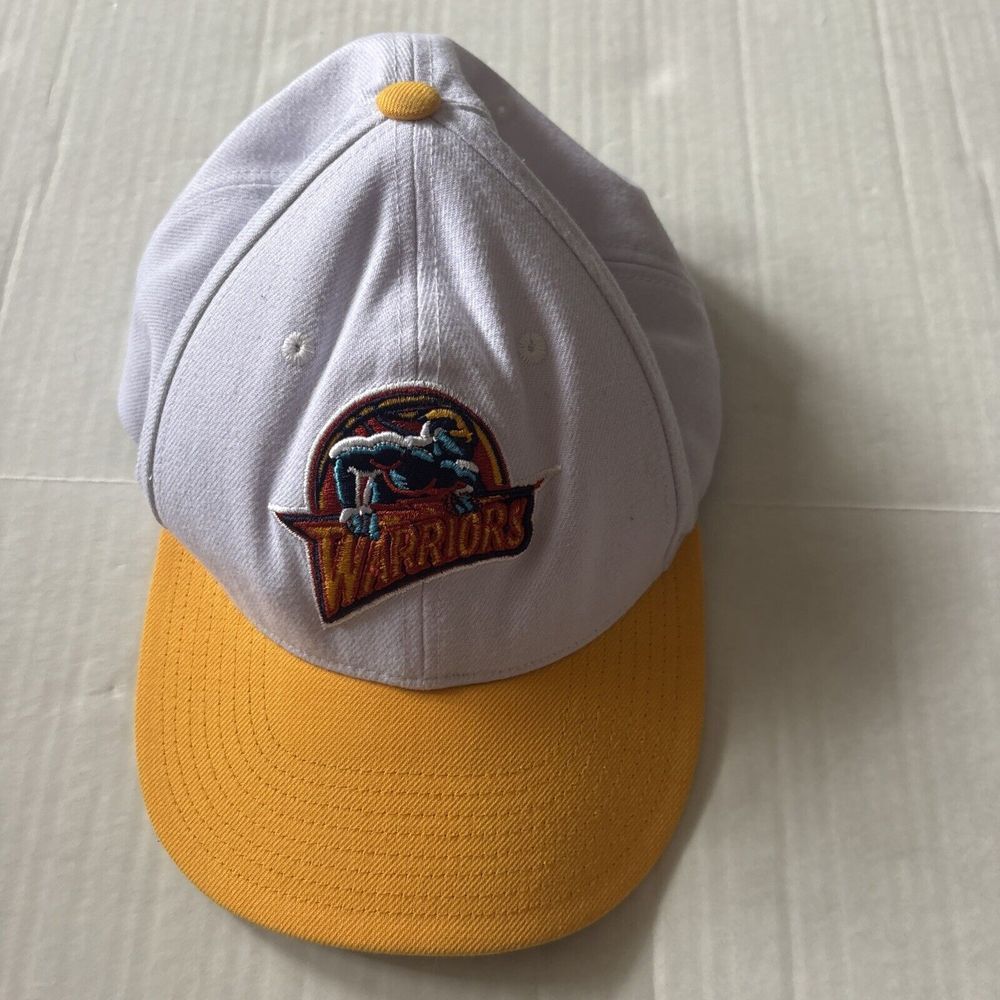 Golden‎ State Warriors Hat Cap Mitchell & Ness Snapback Adjustable NBA White